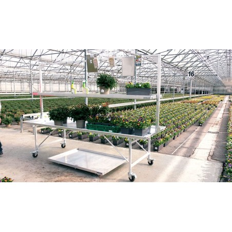 Tablar 2500 x 900 HT700mm (avec roues)